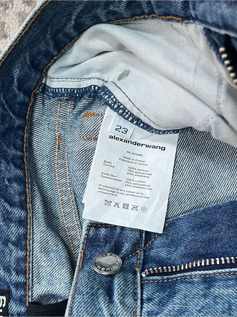 Alexander Wang Women's Blue Denim Jeans- Like brand new worn only once - Picture 7 of 7